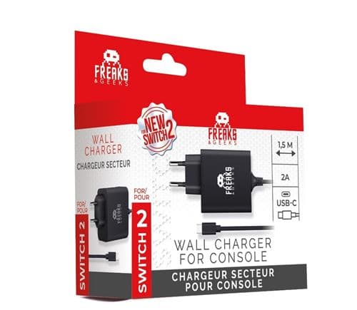 Chargeur secteur 30W Noir charge rapide compatible pour Nintendo Switch 2