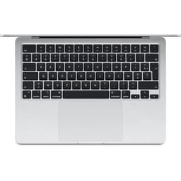 Apple - 13,6'' MacBook Air M3 - 16GB - 256GB - CPU 8 kärnor - GPU 8 kärnor - Silver (2024) - Återvunnen - Utmärkt skick - Refurbished Grade A+ - Swed