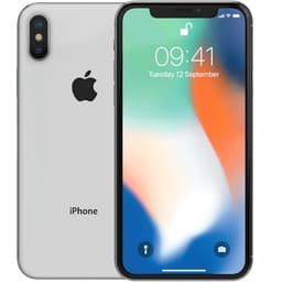 Apple iPhone X Silver 64 GB Klass B Nytt batteri (refurbished)