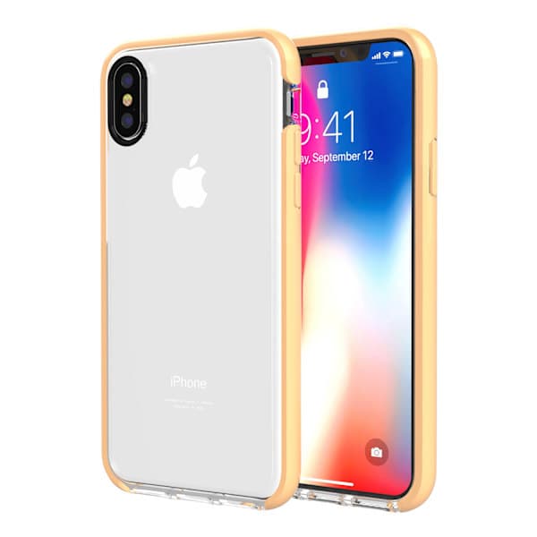 Skal iPhone X/XS - Anti-Shock Transparent/Guld
