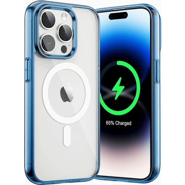Skal magsafe för iPhone 14 Pro Blå