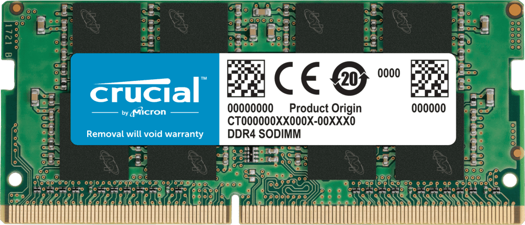 Crucial 32GB (1x32GB) DDR4 3200MHz CL22 SODIMM