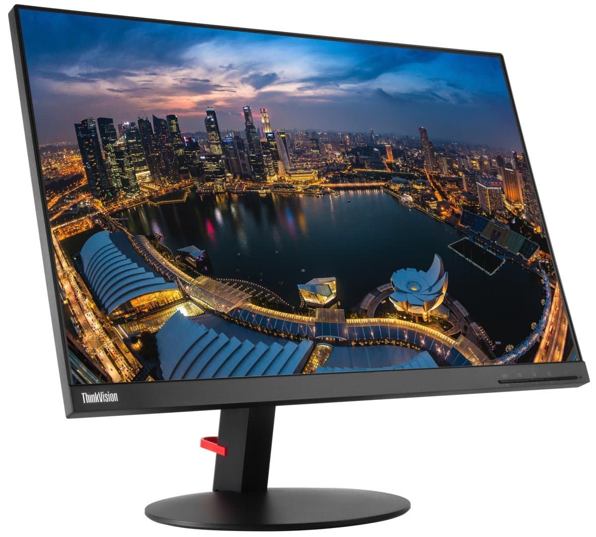 Lenovo ThinkVision T24i-10 schwarz 23,8 Zoll Full HD 1920x1080 HDMI DisplayPort VGA Höhenverstellbar