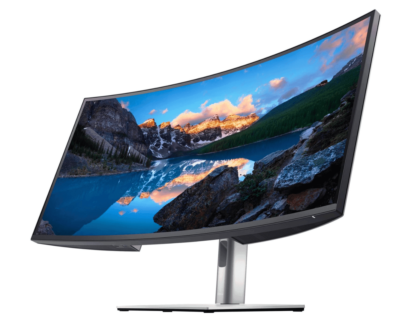 Dell UltraSharp U3421WE 34,1 Zoll UWQHD 3440x1440 HDMI DisplayPort Höhenverstellbar Schwarz Silber