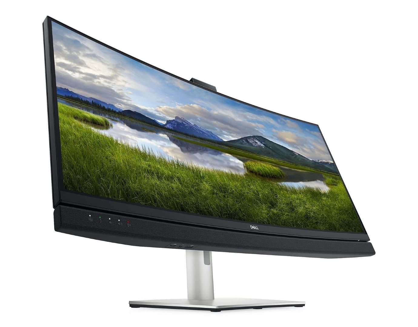 Dell C3422WE 34,1 Zoll UWQHD 3440x1440 HDMI DisplayPort USB-C Videokonferenzmonitor inkl. Webcam schwarz