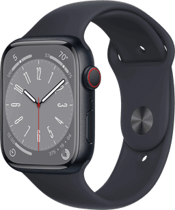 Watch 8 LTE Mitternacht Alu 45mm Sportarmband Mitternacht MNK43