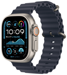 Watch Ultra 2 2024 LTE Natur 49 Ocean Armband Marine MX4D3F