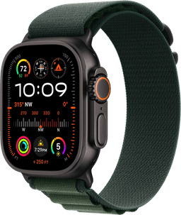 Watch Ultra 2 2024 LTE Schwarz 49 Alpine Loop grün M MX4R3