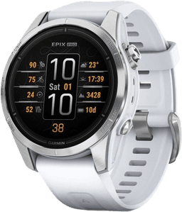 Epix Pro Gen 2 42mm Steinweiss/Silber Silikon Armband