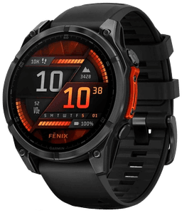 fenix 8 47mm AMOLED Schwarz/Schiefergrau Silikon-Armband