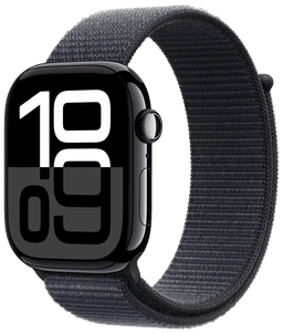 Watch 10 LTE Diamantschwarz Alu 46mm Sport Loop Tinte MWY53