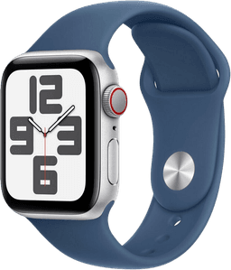 Watch SE 2022 4G 40 Silv Alu Sportarmband Denim S/M MXDF3QF