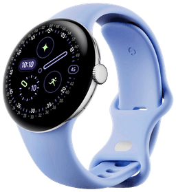 Pixel Watch 4 41mm LTE Polished Silver Sportarmband Iris