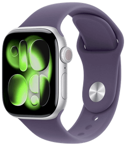 Watch 11 5G Silb Alu 42 Sportarmband Nebelviolett S/M MF8H4