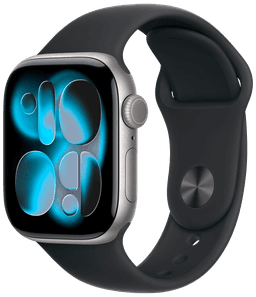 Watch 11 GPS Grau Alu 46mm Sportarmband Schwarz M/L MEV44