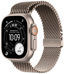 Watch Ultra 3 5G Titan 49 Milanaise Armband Natur M MEWY4