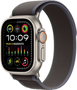 Watch Ultra 2 LTE Titan 49mm Trail Loop Blau/Schwarz M/L MRF63 Differenzbesteuert