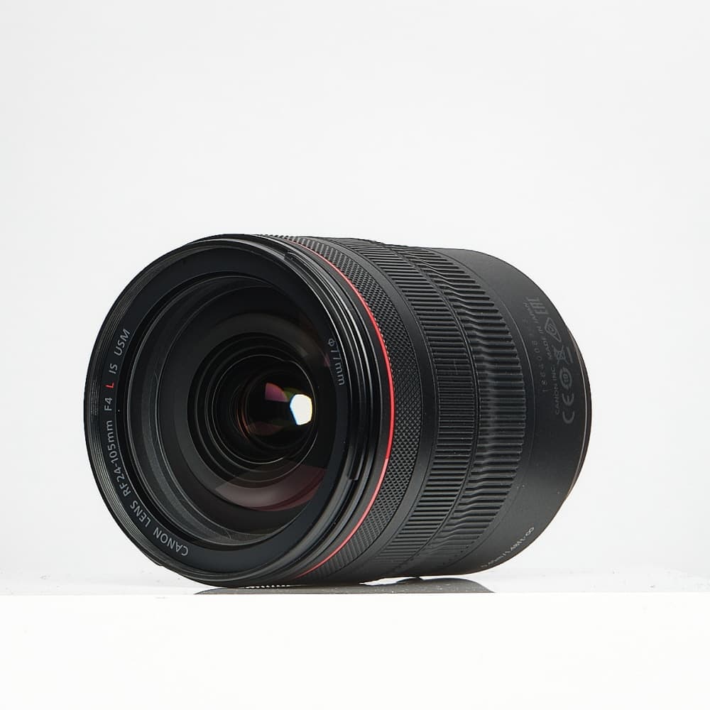 Canon RF 24-105mm f/4 L IS USM Full-Frame Lens for RF-Mount | 77 | - LN- - Like New Minus - With Caps, Case, Hood | Used