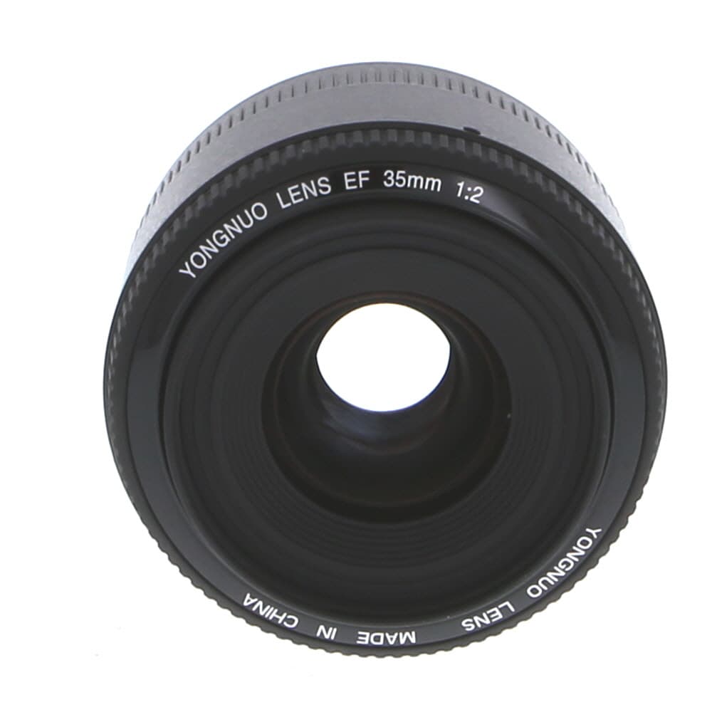 Yongnuo Digital YN 35mm f/2 Autofocus Lens for Select Canon EF-Mount Cameras | 52 | - EX+ - Excellent Plus - With Caps | Used