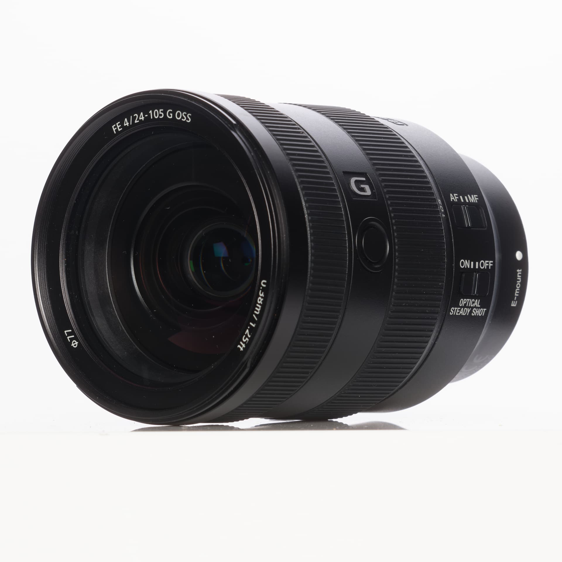 Sony FE 24-105mm f/4 G OSS Full-Frame Autofocus Lens for E-Mount, Black | 77 | SEL24105G - LN- - Like New Minus - With Caps, Case, Hood | Used