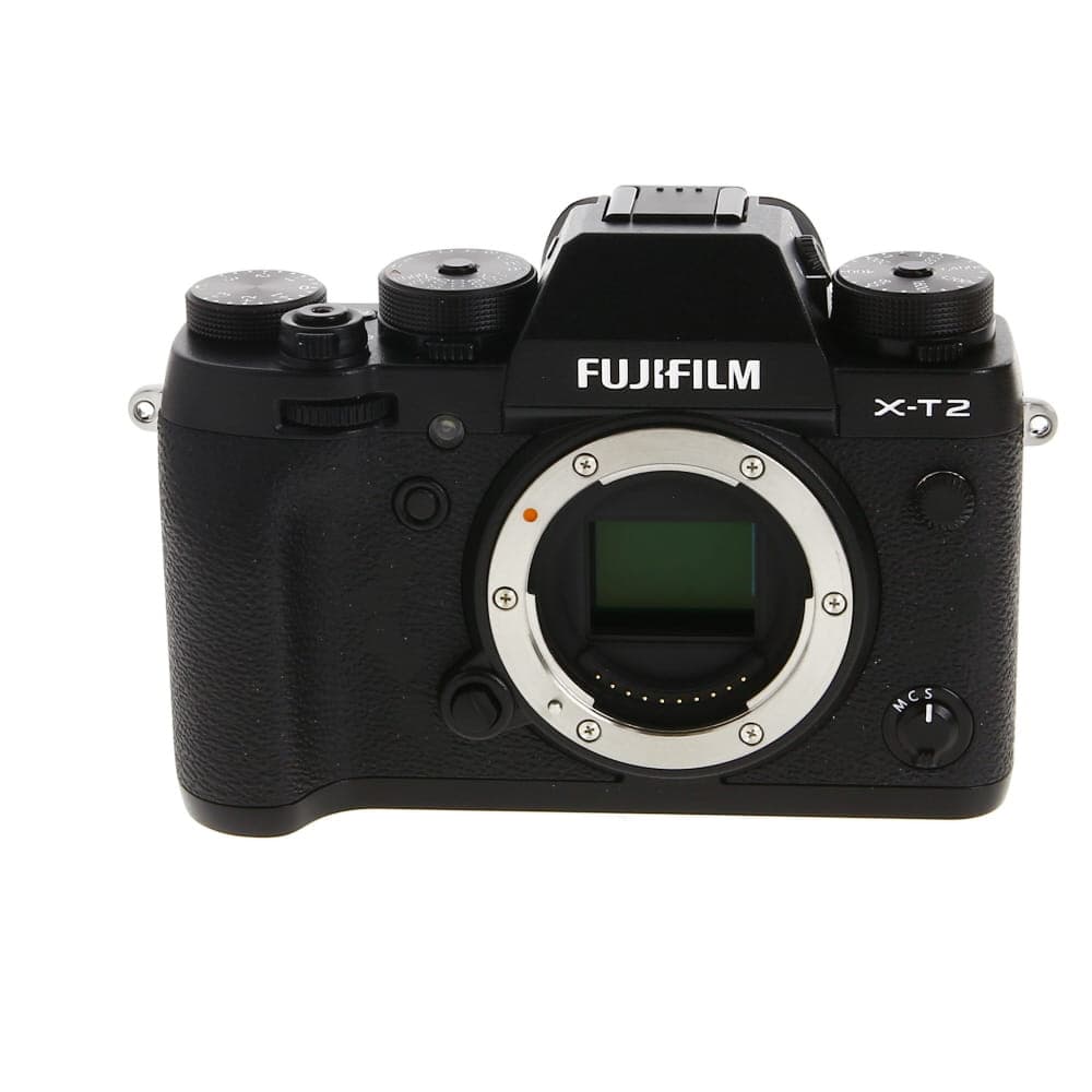 FUJIFILM X-T2 Mirrorless Camera Body, Black | 24.3MP | without EF-X8 Flash - EX+ - Excellent Plus - With Battery & Charger | Used