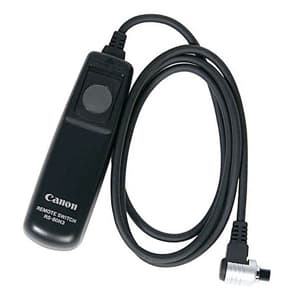 Canon Remote Switch RS-80N3 for EOS-3, R5, 1v HS/1v, 1D-series, 1Ds-series, 5D-series, 6D-series, 7D, 7D Mark II, D30, D60, 10D, 20D, 30D, 40D, and 50D. - EX - Excellent