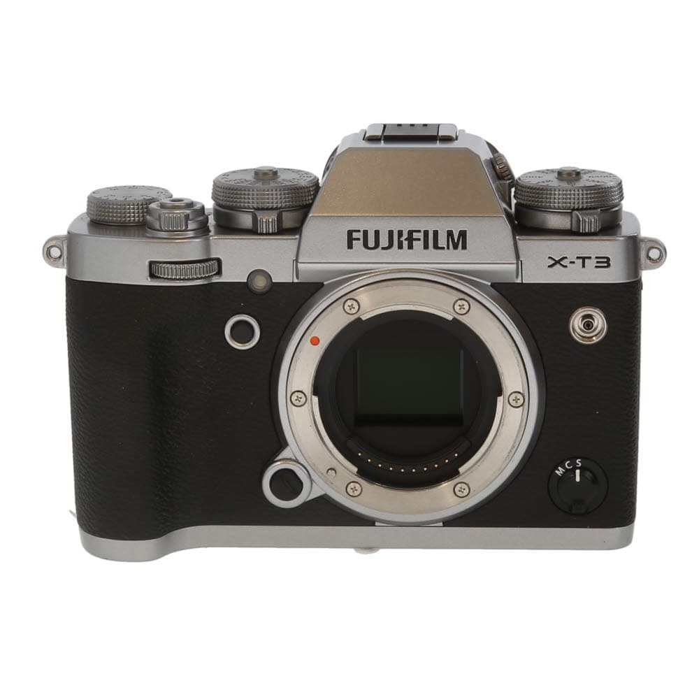 FUJIFILM X-T3 Mirrorless Camera Body, Silver | 26.1MP | without EF-X8 Flash - EX - Excellent - With Battery & Charger | Used