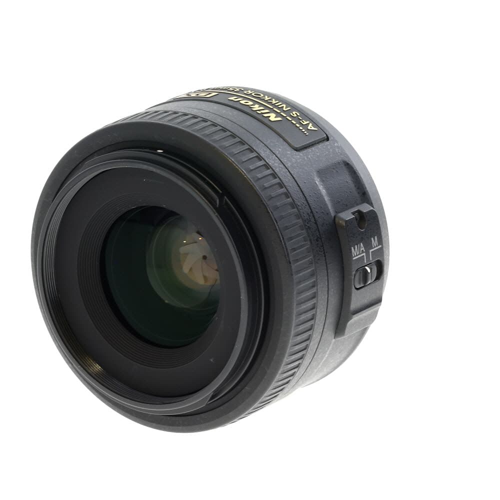 Nikon AF-S DX Nikkor 35mm f/1.8 G Autofocus APS-C Lens for F-Mount, Black | 52 | - EX+ - Excellent Plus - With Caps and Hood | Used