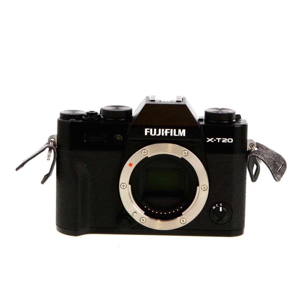 FUJIFILM X-T20 Mirrorless Camera Body, Black | 24.3MP | - EX+ - Excellent Plus - With Battery and Charger | Used