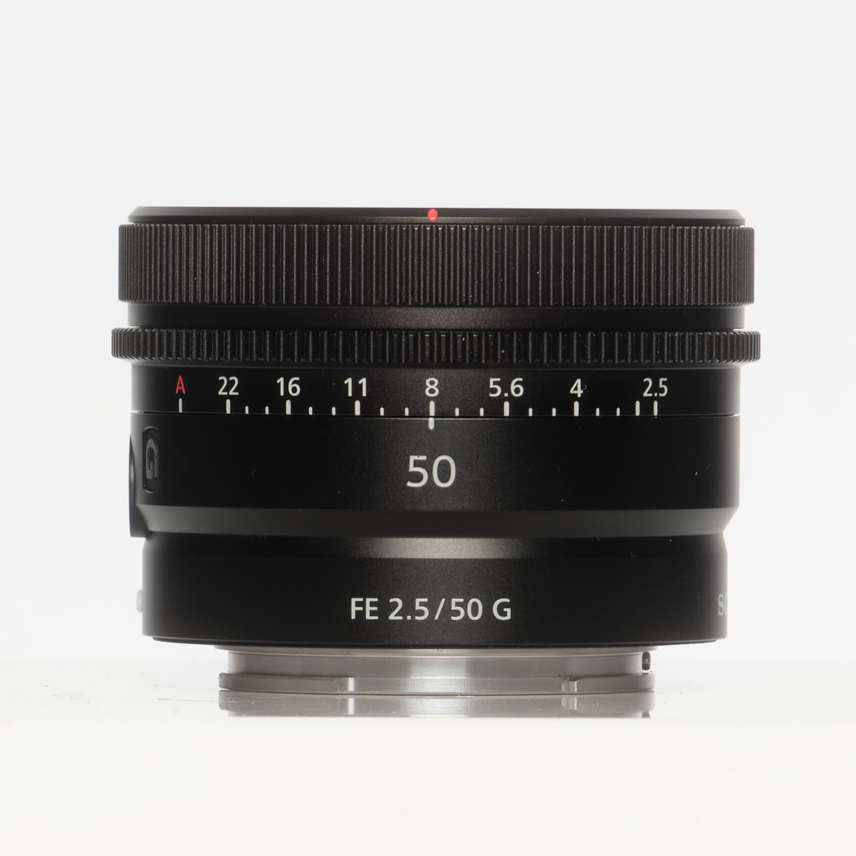 Sony FE 50mm f/2.5 G Full-Frame Autofocus Lens for E-Mount, Black | 49 | SEL50F25G - EX+ - Excellent Plus - With Caps, Hood | Used