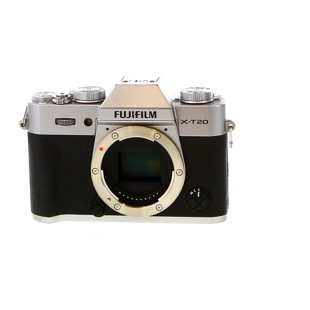 FUJIFILM X-T20 Mirrorless Camera Body, Silver | 24.3MP | - EX+ - Excellent Plus - With Battery and Charger | Used