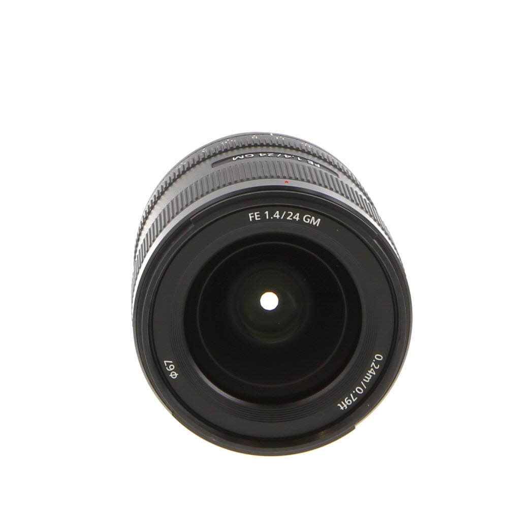 Sony FE 24mm f/1.4 GM Full-Frame Autofocus Lens for E-Mount, Black | 67 | SEL24F14GM - LN- - Like New Minus - With Caps, Case | Used
