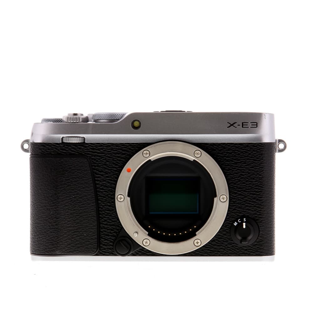 FUJIFILM X-E3 Mirrorless Camera Body, Silver | 24.3MP | without EF-X8 Flash - EX+ - Excellent Plus - With Battery & Charger | Used