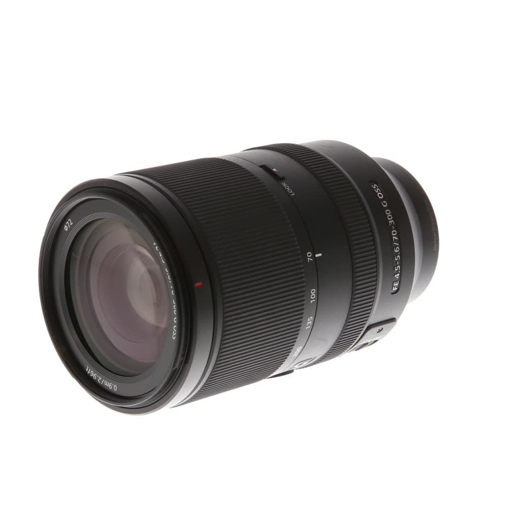 Sony FE 70-300mm f/4.5-5.6 G OSS AF E-Mount Lens | 72 | SEL70300G - EX - Excellent - With Caps | Used