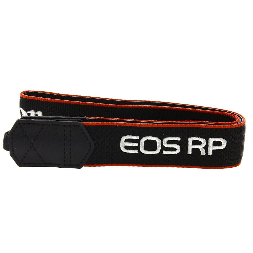 Canon ER-EOSRP Neck Strap, Black/Red Edge with EOS RP Stitched in Silver, 1.25 in. - LN - Like New | Used