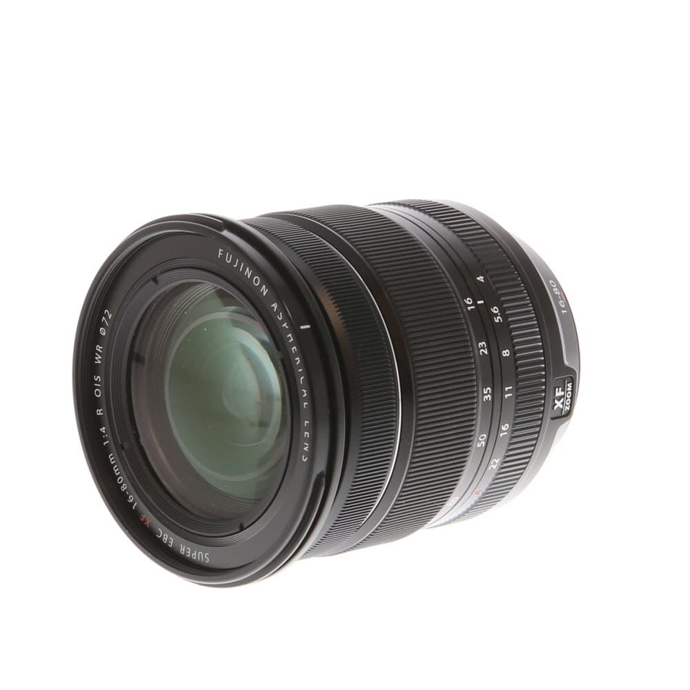 Fujifilm XF 16-80mm f/4 R OIS WR Fujinon Lens for APS-C Format X-Mount, Black | 72 | - LN- - Like New Minus - With Caps, Hood | Used