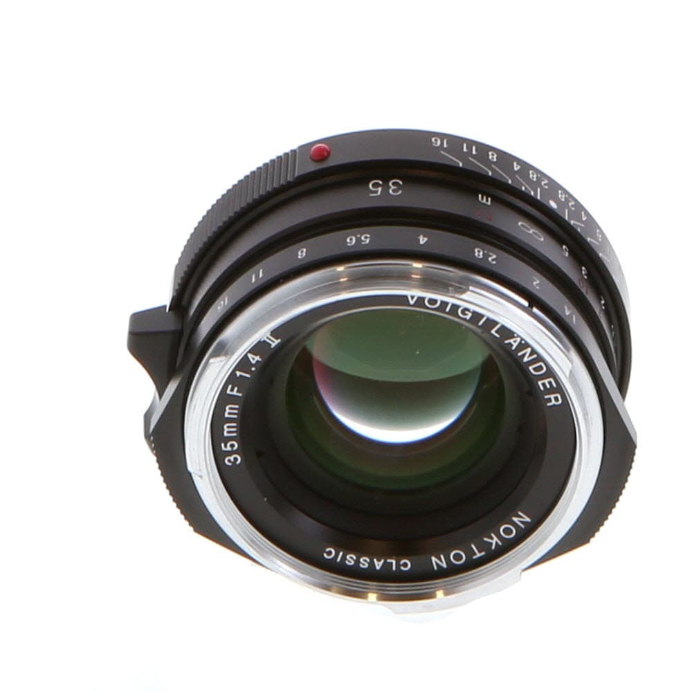 Voigtlander 35mm f/1.4 Nokton Classic II Multi-Coated VM Lens for Leica M-Mount, Black with Chrome Rim | 43 | - EX+ - Excellent Plus - With Caps