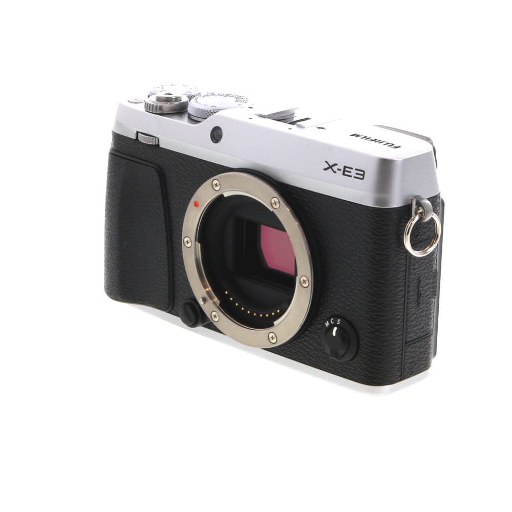 FUJIFILM X-E3 Mirrorless Camera Body, Silver | 24.3MP | with EF-X8 Flash - EX - Excellent - With Battery & Charger | Used