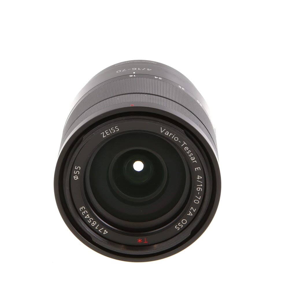 Sony Vario Tessar T* 16-70mm f/4 ZA OSS Autofocus APS-C Lens for E-Mount | 55 | SEL1670Z - EX - Excellent - With Caps and Hood | Used