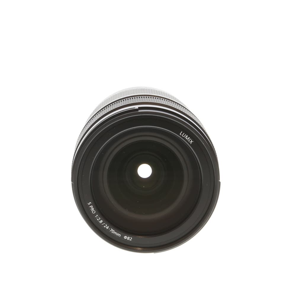 Panasonic Lumix S PRO 24-70mm f/2.8 Full-Frame Autofocus Lens for Mirrorless L-Mount, Black | 82 | - LN- - Like New Minus - With Caps, Hood, Pouch