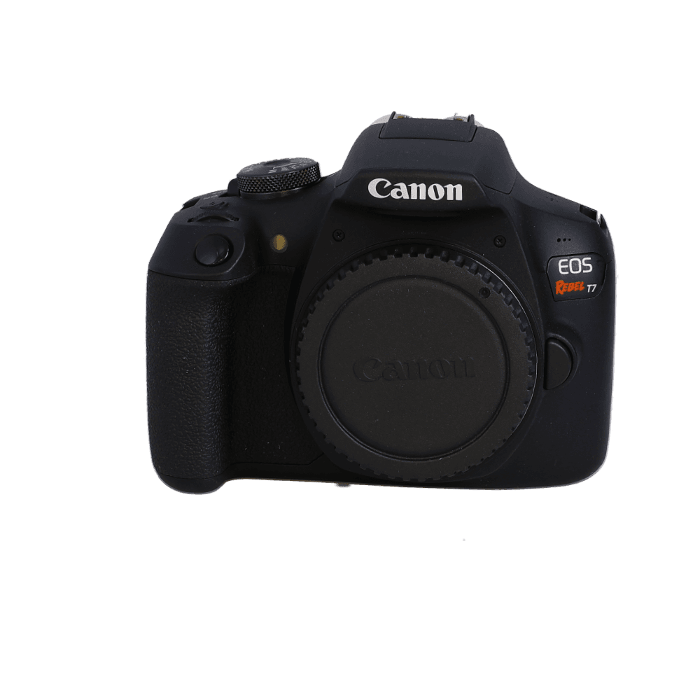 Canon EOS Rebel T7 DSLR Camera Body | 24MP | with 4-Pin Hot Shoe - EX - Excellent - With Battery & Charger | Used