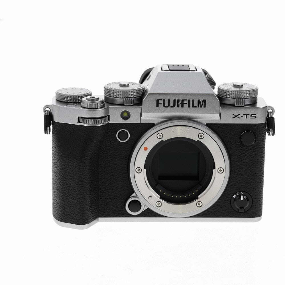 FUJIFILM X-T5 Mirrorless Camera Body, Silver | 40MP | - EX+ - Excellent Plus - With AC Adapter/USB Cable, Battery, Headphone Adapter | Used