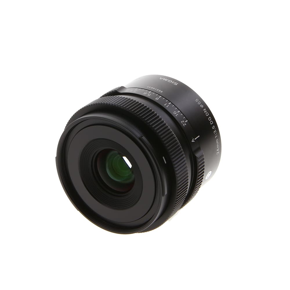 Sigma 24mm f/3.5 DG DN C (Contemporary) Full-Frame Autofocus Lens for Sony E-Mount, Black (55) - LN- - Like New Minus - With Caps, Hood | Used