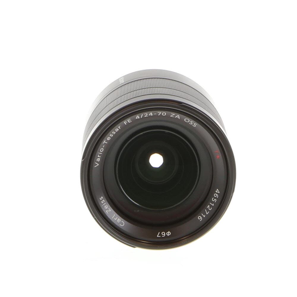 Sony Vario-Tessar T* FE 24-70mm f/4 ZA OSS AF E-Mount Lens, Black | 67 | SEL2470Z - EX - Excellent - With Caps and Hood | Used