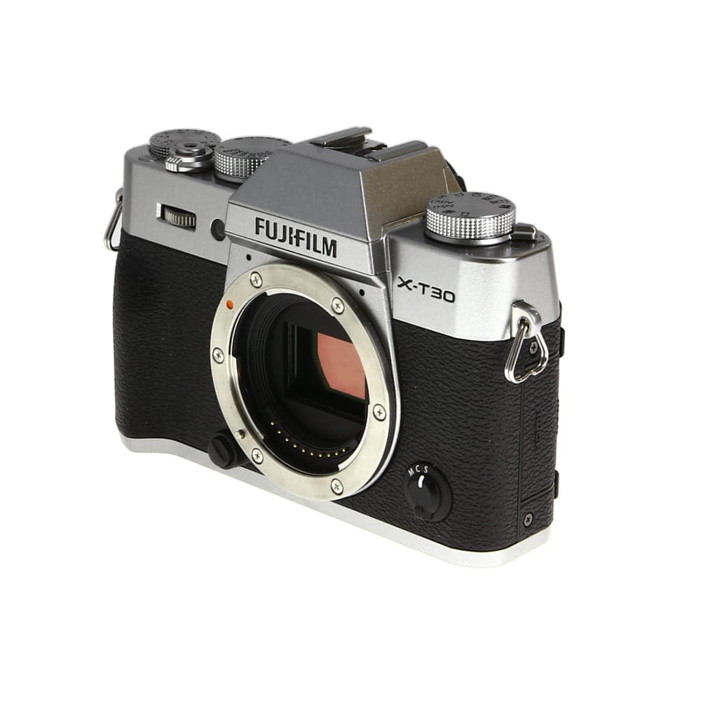 FUJIFILM X-T30 Mirrorless Camera Body, Silver | 26.1MP | - EX+ - Excellent Plus - With AC Adapter/USB Cable, Battery | Used