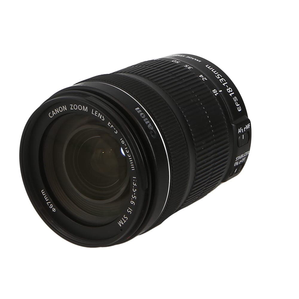 Canon EF-S 18-135mm f/3.5-5.6 IS STM Autofocus APS-C Lens, Black | 67 | - LN- - Like New Minus - With Caps | Used