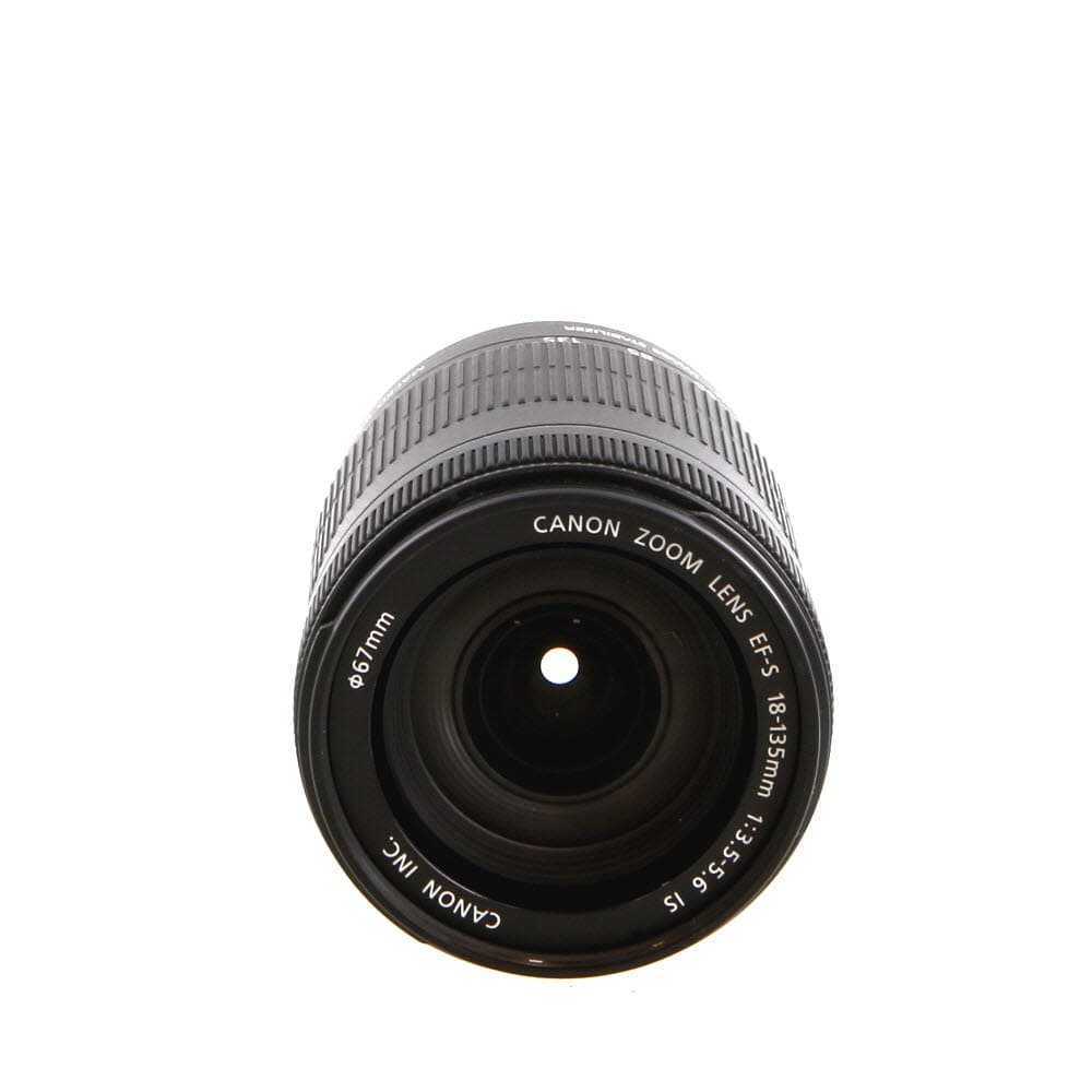 Canon EF-S 18-135mm f/3.5-5.6 IS Autofocus APS-C Lens, Black | 67 | - EX - Excellent - Surface Sticky | Used