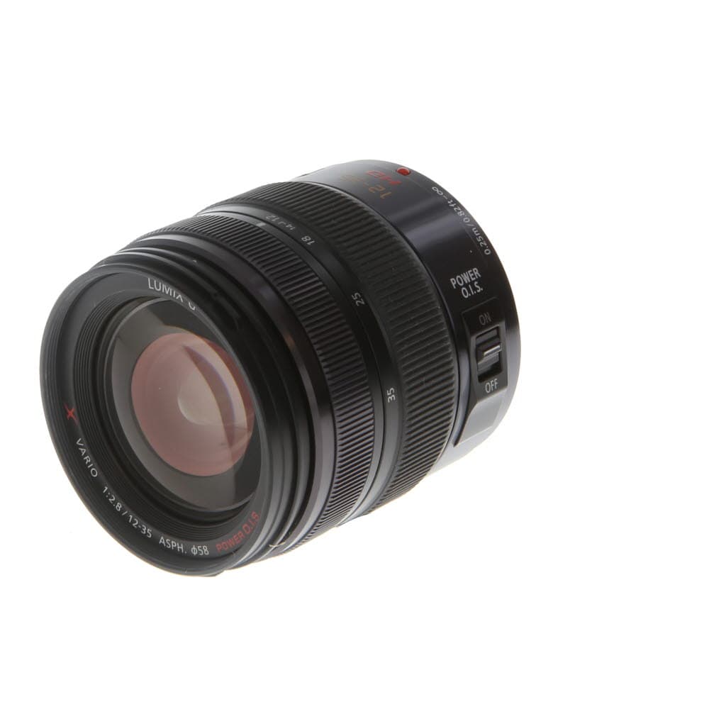 Panasonic Lumix G X Vario 12-35mm f/2.8 ASPH. HD Power O.I.S. Lens for MFT (Micro Four Thirds), Black | 58 | - EX - Excellent - With Caps and Hood