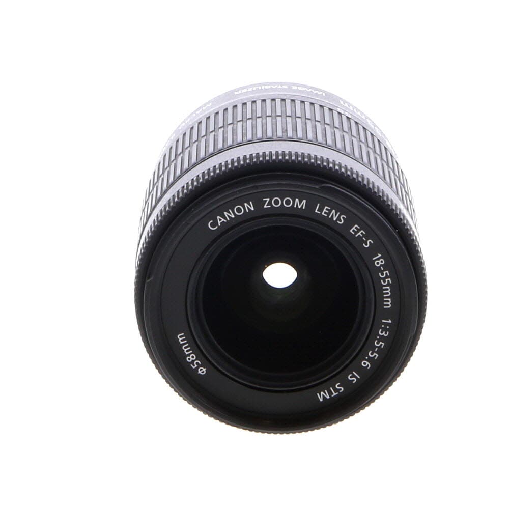 Canon EF-S 18-55mm f/3.5-5.6 IS STM Autofocus APS-C Lens, Black | 58 | - BGN - Bargain - With Caps | Used