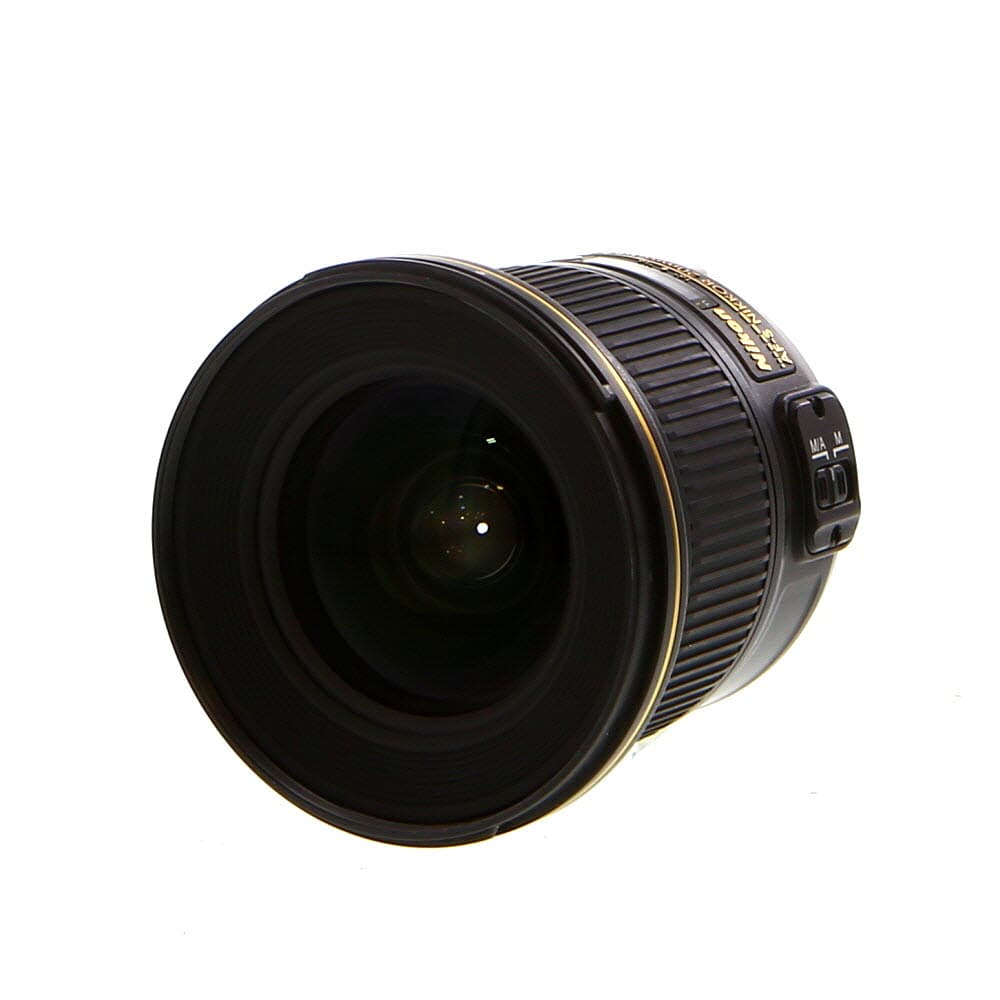 Nikon AF-S NIKKOR 20mm f/1.8 G ED Autofocus Lens | 77 | - EX - Excellent - With Caps | Used